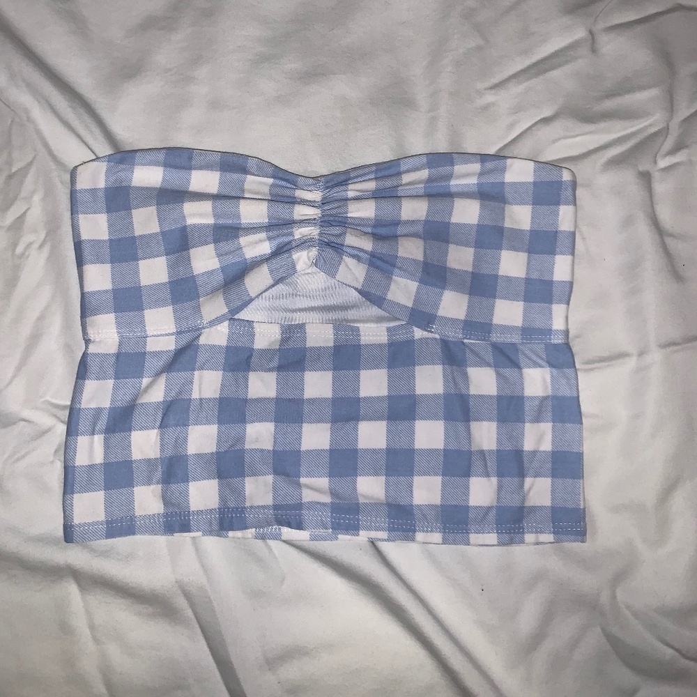 Gingham Tube Top